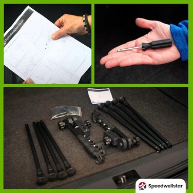 Сітка для собак Speedwellstar - бар'єр у багажник авто, універсальна, металева, для безпечних подорожей