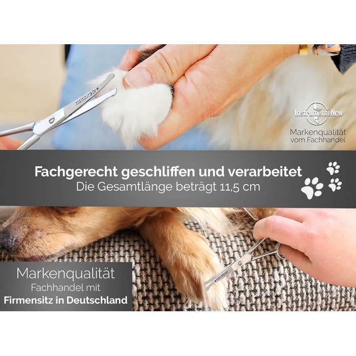 Професійна фетрова ножиці для грумінгу собак, 11,5 см