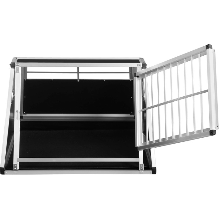 Транспортний бокс Transportbox N59 для собак, алюміній, 82x98x65 см, з аварійним виходом та захистом бампера