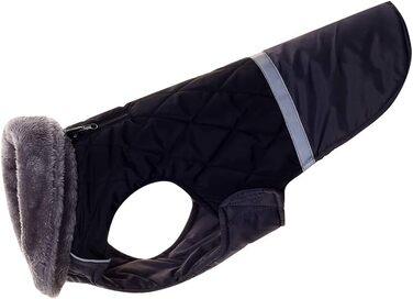 Водонепроникний теплий дощовик для собак, двійний, з флісовим коміром, для маленьких собак, синій, розмір S