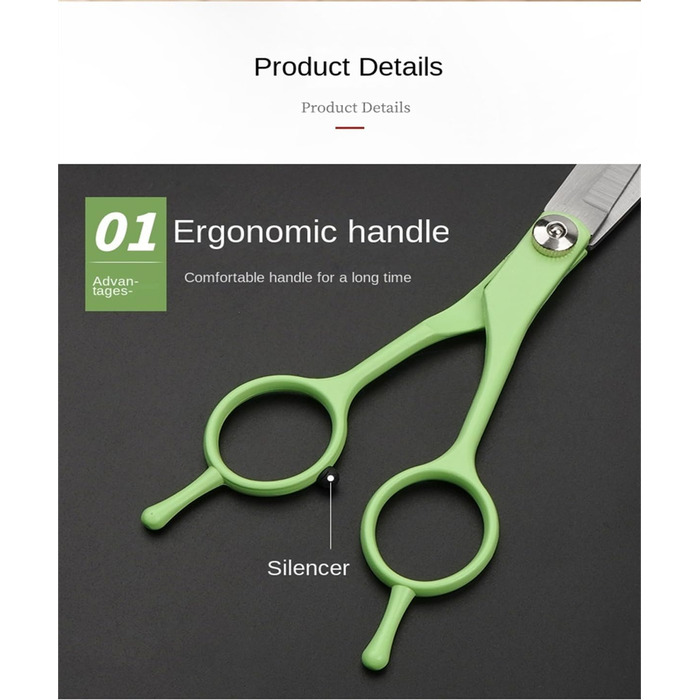 Набір для стрижки собак: 4 інструменти (пряма, вигнута, проріджуюча), шкіряна сумка. Підходить для тіла, морди, вух, хвоста.