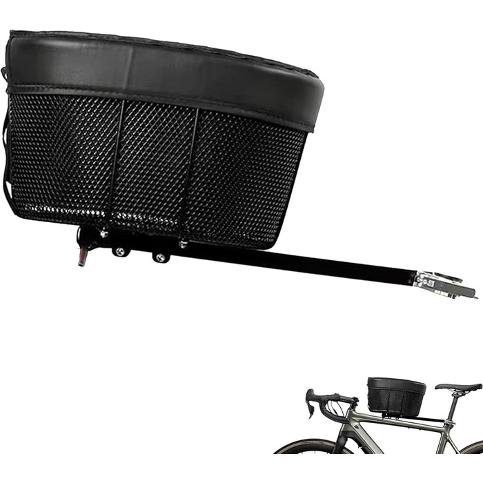 Фарбований кошик для собак на велосипед до 7.5 кг, 39 × 23 × 25 см, водонепроникний, знімний, дихаючий, для собак та котів