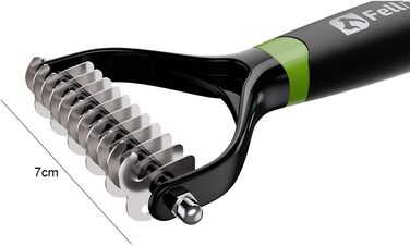 Щітка для підшерстка собак та котів (середня та довга шерсть) | Щітка від ковтунів та спутанного хутра | Інструмент для грумінгу (7 см)