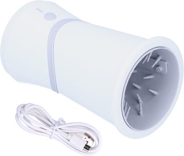 Електричний очищувач лап для собак та котів, портативний, з м'якою силіконовою щіткою