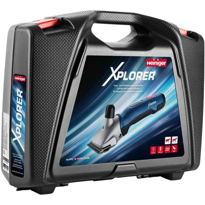Акумуляторна машинка для стрижки великої рогатої худоби Heiniger Xplorer, 2 акумулятори
