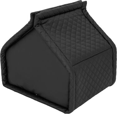 Будка для собак та котів, велика R3 - 60 x 50 см, чорна