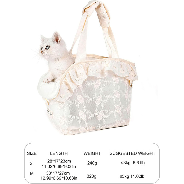 Сумка-переноска для собак маленьких порід до 5 кг, біла, S. Дихаючий рюкзак для собак, сумочка для транспортування