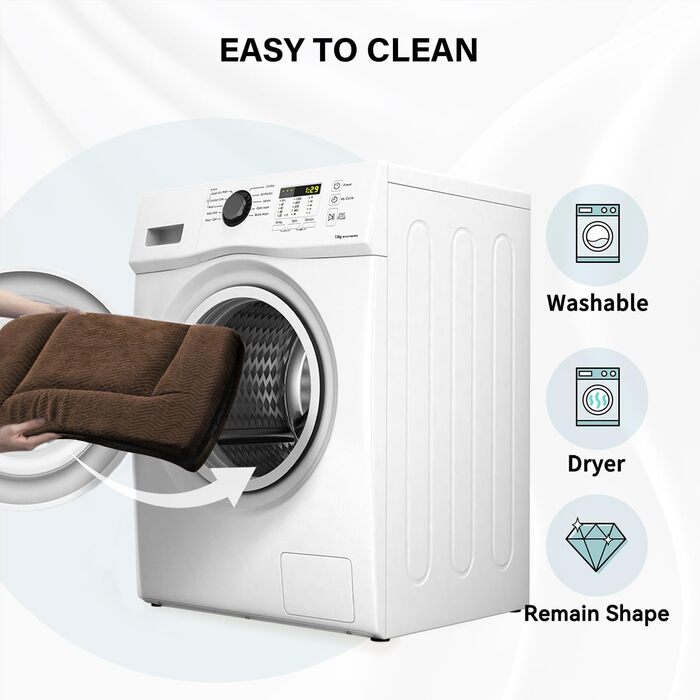 Підстилка для собак WESTERN HOME: м'яка, зручна, антиковзаюча, для великих, середніх та маленьких собак. Розмір 107x69x4 см, колір коричневий (Wave Brown)