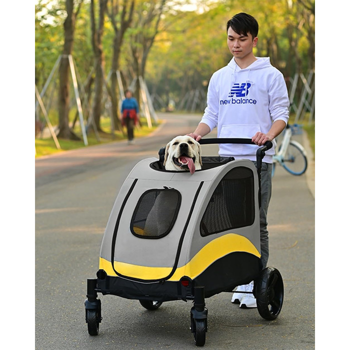 Візок для собак та котів 2-в-1 Boxer SmartSpace Concept: великий об'єм, матеріал Oxford 600D, вантажопідйомність до 60 кг