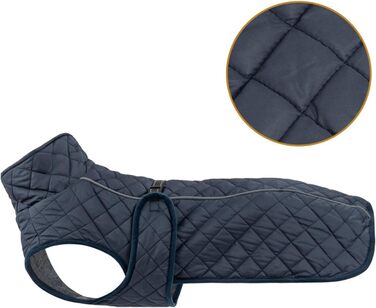 Зимовий теплий одяг для собак: вітронепроникна бавовняна жилетка, утеплена модель для прогулянок, походів, кемпінгу та міста (морська синя)