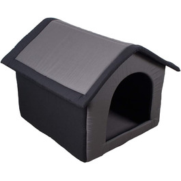 Будка для собак SunnyDogs з тканини, сіра, 64x57x60 см