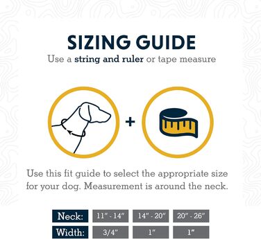 Нашийник для собак RUFFWEAR Crag, світловідбивний, комфортний, для щоденного використання, колір сонячний захід, 28–36 см