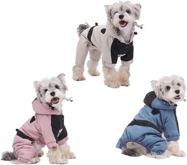 Зимовий теплий пуховик для собак, для активного відпочинку, прогулянок, холодної погоди, білі, розмір M