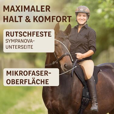 Barefoot Kinder Reitkissen – М'яке крісло для верхової їзди для дітей Barefoot – з V-подібним ременем, неслизька підкладка, мікрофібра – для поні та дітей до 140 см