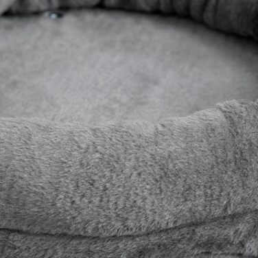 Драбина для котів PawHut 73,5 см з будиночком та іграшкою, сітка з сизалю, котячий комплекс сірий+кремовий