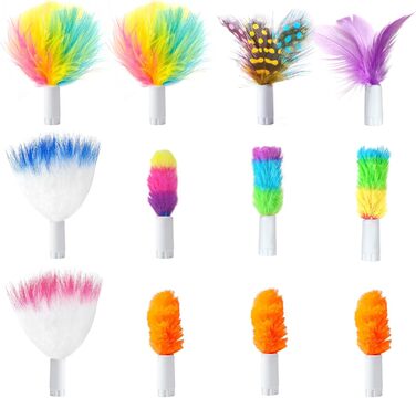 Іграшка для котів GoldenSun 3 в 1: електрична, інтерактивна, автоматична. Whack-A-Mole, метелик, м'ячик, USB, 6 насадок, A-Weiß (Y-12 шт.)