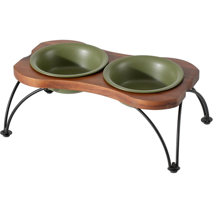 Набір мисок для собак Havnina Keramik 16 см (2 шт.) - для корму та води, широка відкрита, збірна, матово-білі