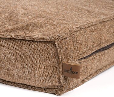 JAMAXX Преміум подушка для собак ортопедична, 90x70 см, коричнева. Зручний знімний чохол з високоякісного матеріалу Chinelle, м'яка наповнювач з Visco піни з ефектом пам'яті. Модель PDB1003 (M)