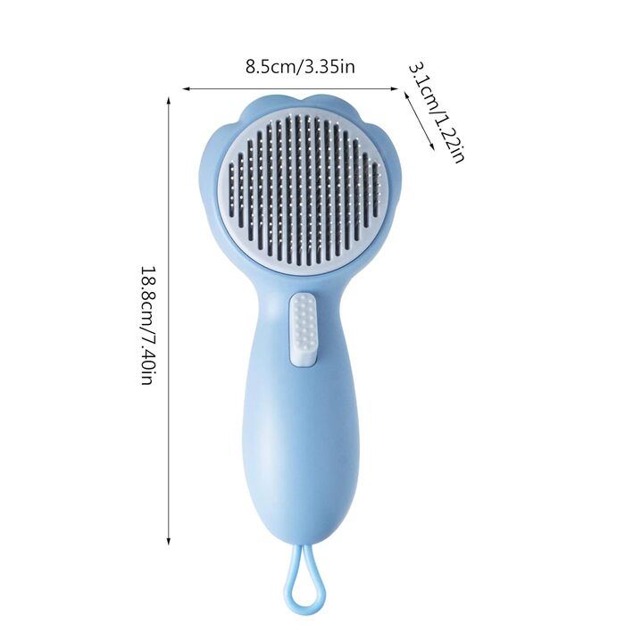 Щітка для тварин самоочисна, змушує збирати шерсть для собак/котів, підходить для всіх порід з довгою та короткою шерстю. Догляд за шерстю для довгошерстих котів