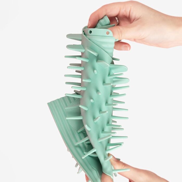 Миска для миття лап собак Tuxxjzm, не протікає, для чищення лап, видалення бруду, щітка для собак, м'яка машина для чищення лап, покращена ефективність очищення, зелений (зелений, Small)