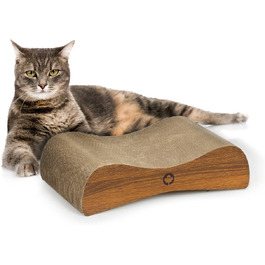 Котячий когтеточки Satellite Small - чорний, з котячою м'ятою, 37x10x23 см