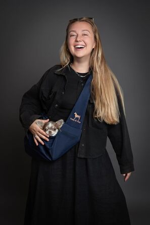 Трансформер для собак Noah & Paw до 5 кг: зручна переноска з регульованим ремінцем та м'яким хутром, подвійний захист, преміум-тканина Twill