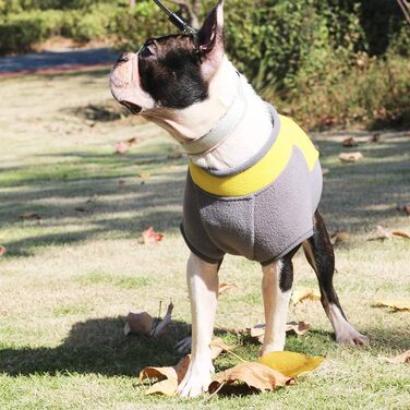 Жакета для собак з напівблискавкою, теплий зимовий пуловер/мантель для маленьких собак та цуценят, жовтий