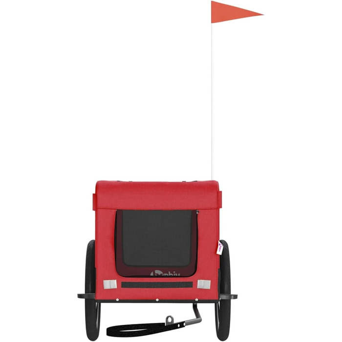 Причіп для велосипеда Gecheer: вантажний, для собак, червоний, 63x123x66 см