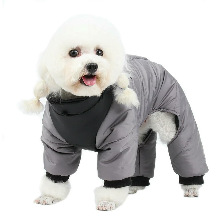 Тепла зимова куртка для собак: водонепроникна, для маленьких та середніх порід, чихуахуа, французький бульдог, мопс. Жовта куртка на клямках. Розмір S