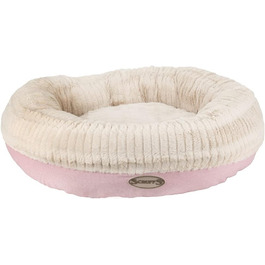Лежак Scruffs Ellen Donut для собак з штучного хутра, рожевий, розмір L