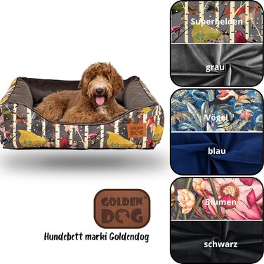 М'яке ліжко-корзина для собак 'Kinia' (Superheld, S) з високими бортиками, з велюрової тканини