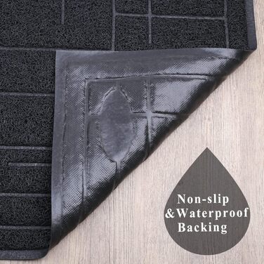 Килимок для котячого туалету VIVAGLORY, сірий, 90х60 см. Килимок для котячого лотка, миючий, підкладка, ловильник наповнювача.