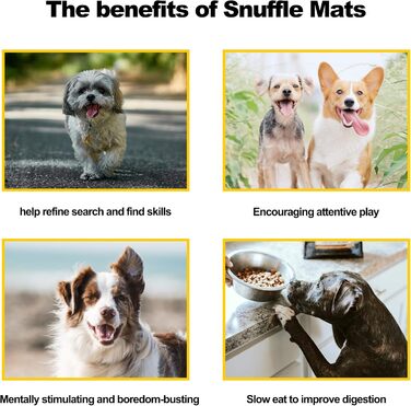 Snuffle-килимок для собак Petphabet, великий і малий, іграшка для собак, новорічна, для тренування нюху, повільного годування, підстилка під корм, машинне прання, головоломка