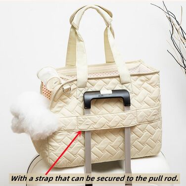 Сумка-переноска для собак, кроликів та котів з бічними кишенями, довгим ременем, бавовняна сумка, 35*25*15,5 см, м'яка переноска для цуценят, складана сумка для подорожей, миска-складна.