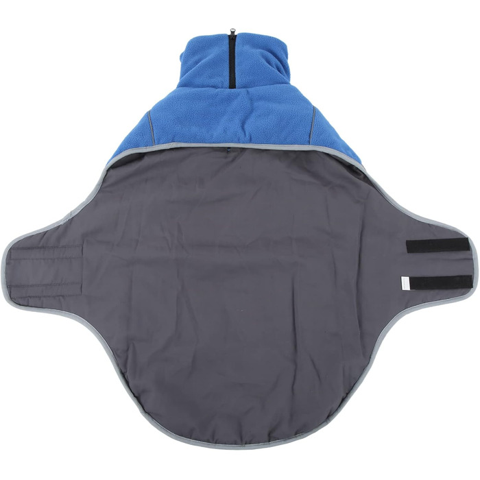 Зимовий теплий куртка для собак, вітронепроникний, плюш, зі стійким коміром, на блискавці, захист шиї та живота, з застібками-гачками, отвір для тракції, універсальна куртка для маленьких, середніх собак