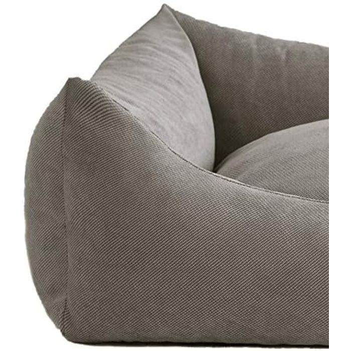Собаче ліжко Sofa Sun XXL 130x100 см, сіре, 6 розмірів, 4 кольори, диван для собак, подушка, кошик