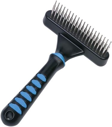 Ноббі Комфорт Лайн: ротаційна щітка для розплутування шерсті (39 зубців) та гребінець для розплутування шерсті з ротаційними зубцями середньої жорсткості (29 зубців)