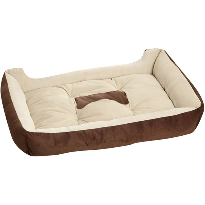 Ліжко для собак Cozy, м'яке ліжко для цуценят та собак, коричневий колір, розмір XS