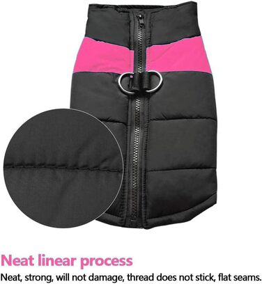 Водонепроникний зимовий пуховик для собак, теплий дощовик для маленьких та середніх собак (Рожевий, 5XL)