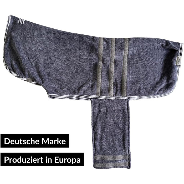 Преміум халат для собак - великі породи, теплий та м'який, для зими та літа, машинного прання 40°C