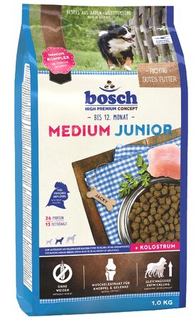 Сухий корм для цуценят середніх порід Bosch HPC Medium Junior з птицею, 15 кг