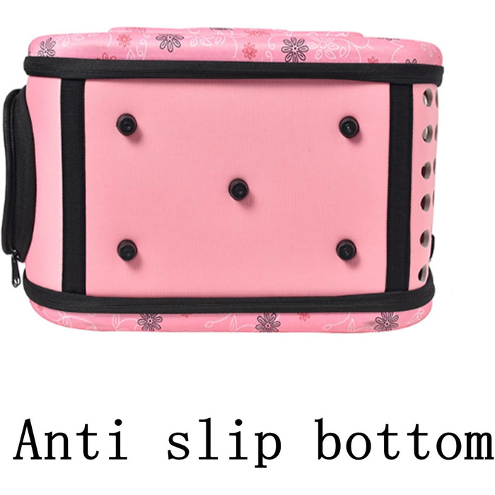 Сумка-переноска для кота та собаки CiCixixi, рожева, 42x28x30 см, для маленьких собак до 7.5 кг, з регульованим плечовим ременем, ідеальна для подорожей