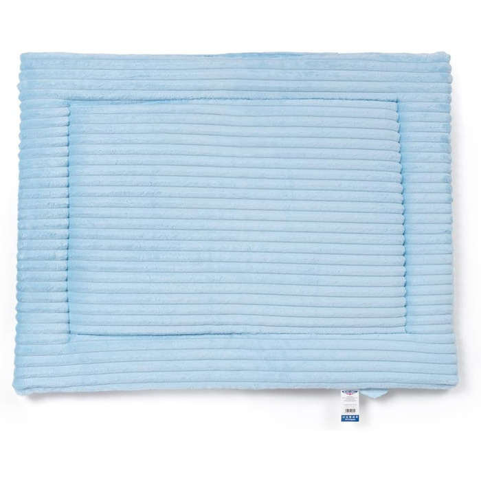 Килимок для собак великих порід Wallace & Jones Cardi, 130x90 см, світло-блакитний, знімний, м'який, з корду