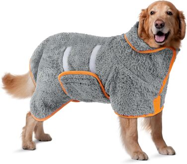 Рушник для собак Bienbee, швидковисихаючий, супер вбираючий, після купання, теплий рушник, аксесуари для купання собак, сірий, розмір XL X-Large