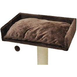 Лежанка Nanook Top для котячого дряпача з великим м'яким матрацом XXL 60x40 см, коричнева