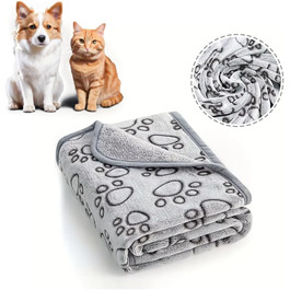 Плед для собак MYPETSTOCK з м'якого фланелю, 76x52 см, не залишає ворсу, теплий і придатний для прання, універсальний для всіх сезонів (розмір M)