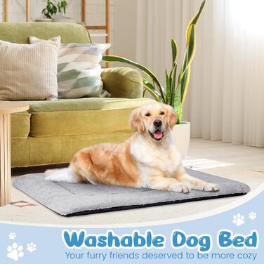 Килимок для собак Baodan, великий, 122x75 см, сірий, з антиковзким покриттям