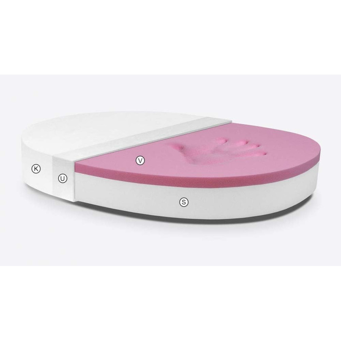 Ліжко для собак Атланта, штучна шкіра, тауп, водовідштовхувальне покриття, розмір S, наповнювач Visco-піна (70x50 см)