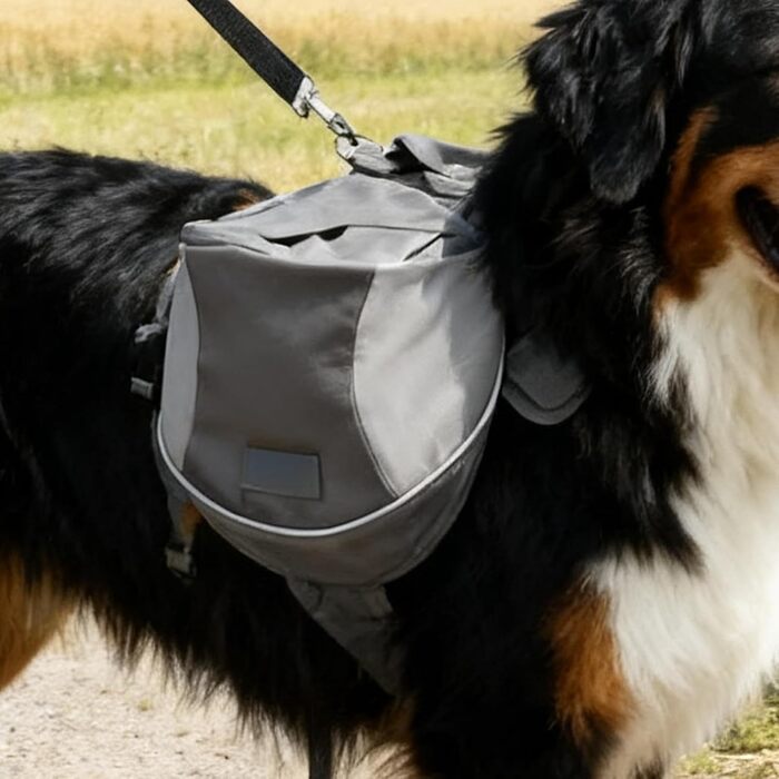Рюкзак для собак Nankoyal з бічними кишенями, регульоване оснащення, для кемпінгу, подорожей, міста та авто