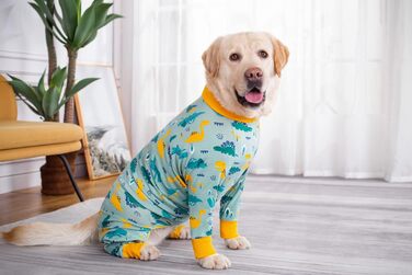 Комбінезон для собак великих порід BT Bear, захист суглобів, піжама для собак, комбінезон для собак середніх та великих порід (6XL, зелений) 6XL Динозавр (Зелений)